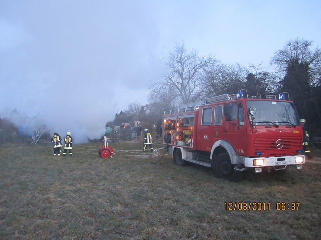 Gartenhüttenbrand 12.03.2011